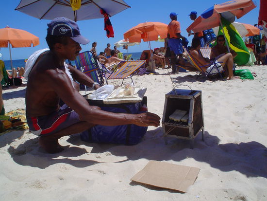 Yummy cheesy sticks that they cook on the beach for you (kind of tastes like haloumi)