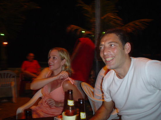 Michelle and Dom at the Kiosko