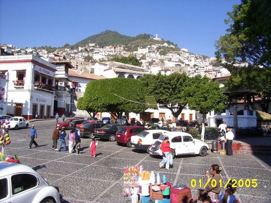 ...the Zocalo has flat ground and sometimes parking space...