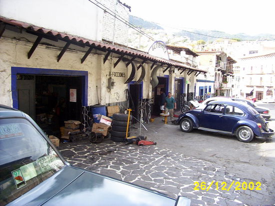 ...and street of VW garages...