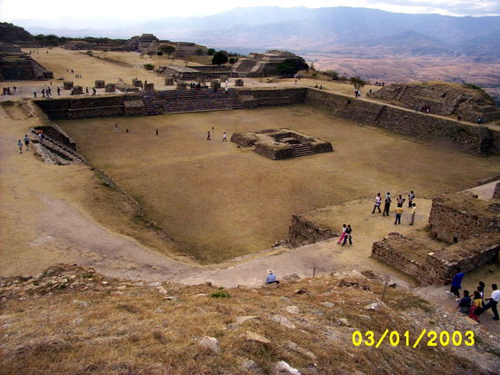 ...Zapotecas manually leveled this mountain top without using wagons or animals...