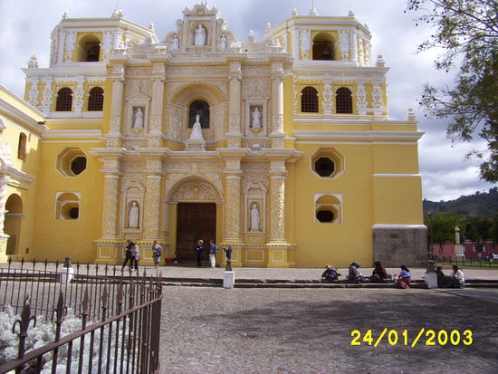 ...Senora de La Merced church was completed in 1717, destroyed by earthquakes and rebuilt three times since...