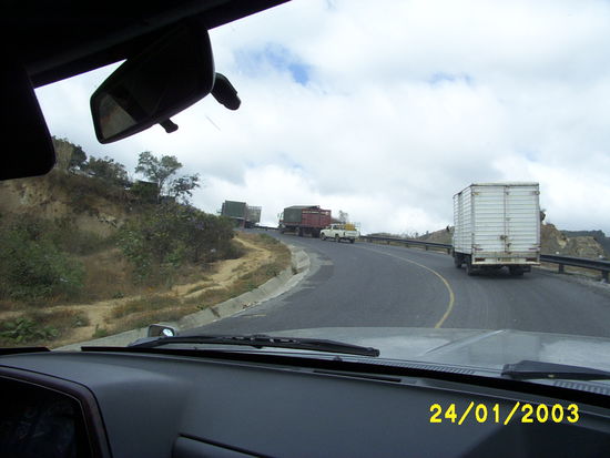 ...getting stuck in a long line of trucks is annoying...