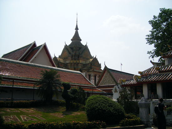 On the grounds of Wat Pho.