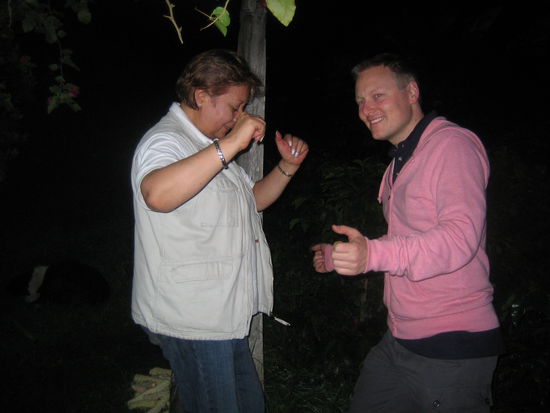 Dancing with mum Isabel.