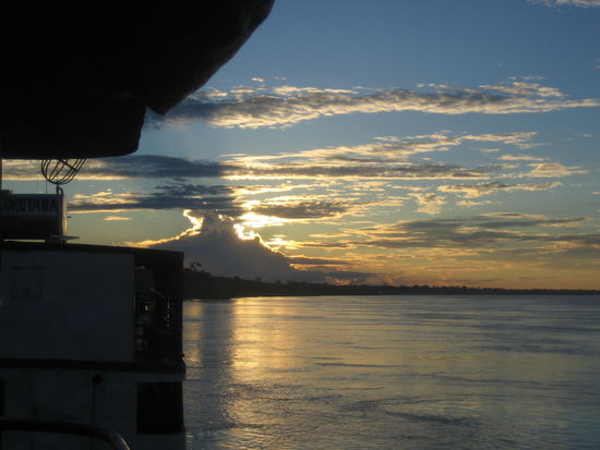 Only one of the beautiful sunsets during the journey.