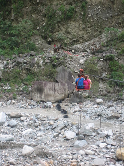 Tne cable car...