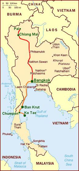 Heading north to Chiang Mai.