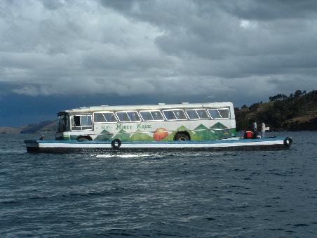 It was hard to believe that the bus would make it on this other side! We understood why we had to take another boat...
