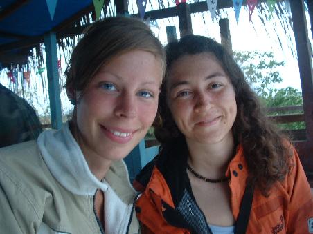 With Lina watching sunset