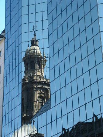 Nothing but the sun reflection