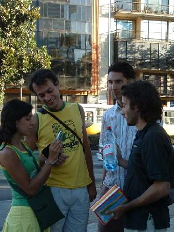 The three crazy guys and the nice girl I am travelling with 3,5 weeks long