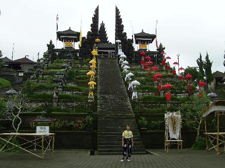 My lovely sarong made an outing at Bali's Mother Temple