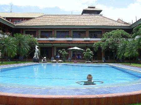 Relaxing in wonderful Masa Inn Hotel Pool