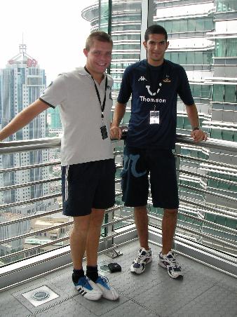 This photo was taken half way up the Petrona Towers on the Connecting Sky Bridge