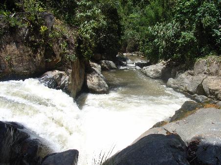This waterfall took us over an hour of treking to reach!