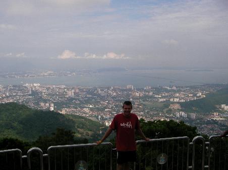 Penang Hill lookout over largest Bridge of its kind anywhere in the World