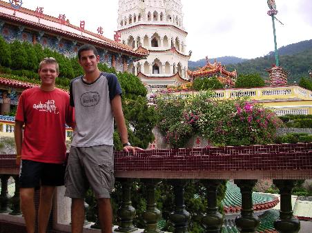 Sol and I at Ke Lok Si Temple of 10,000 Buddha's