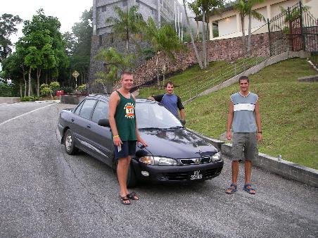 Our poor hire car reached the top of Langkawi's highest point!