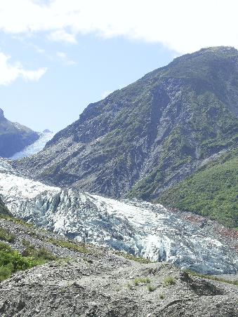 The vast expanse of the Fox Glacier