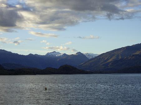 Lake Wanaka and it's Snow-Topped Mountain Surrounding