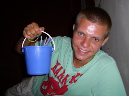 Posing with the Bucket!