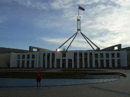 Outside Parliament