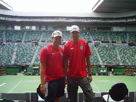 Sol and I were lucky to gain access to the Centre Court- Rod Laver Arena, Australian Open.