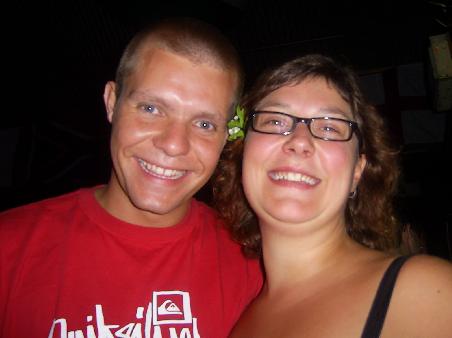 Nice photo with Erika, who we met up with again in Brissie.