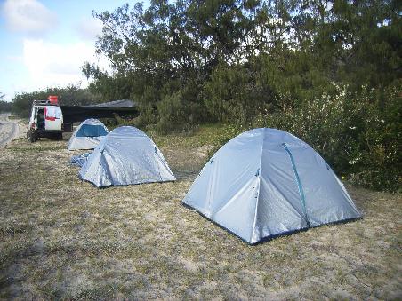 Campsite behind the Sand Dunes, Fraser Island