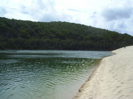 Lake Wabby was a favourite for Swimming, lots of Fish in the Lake though!