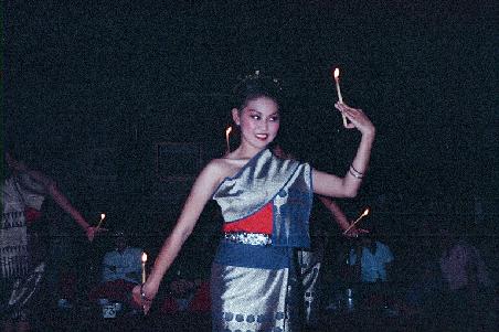 Candle dancer, Kantoke dinner at Old Chiangmai Cultural Centre