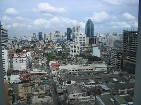 View from our hotel window