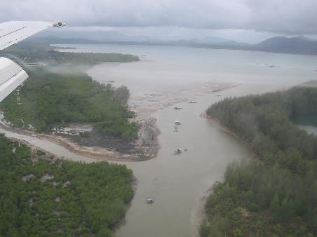 Phang Nga Bay flying into Phuket