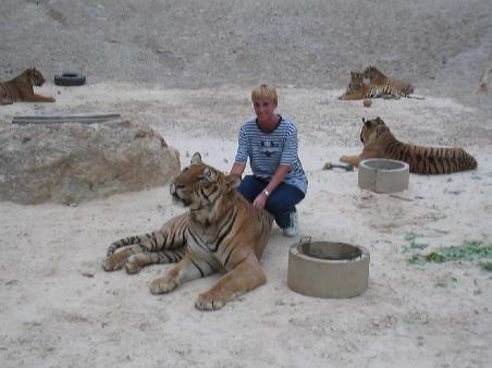 Jude with the tiger