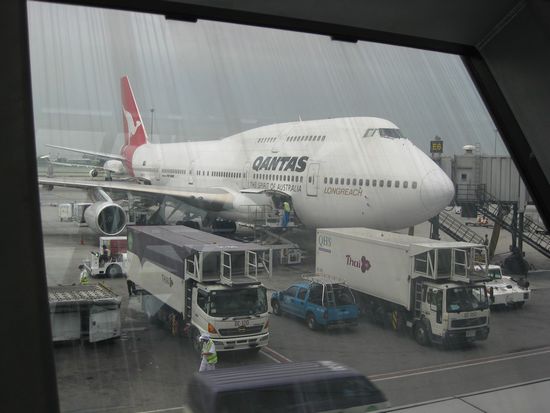The cute little plane that took me
from London to Bangkok and then to 
Sydney