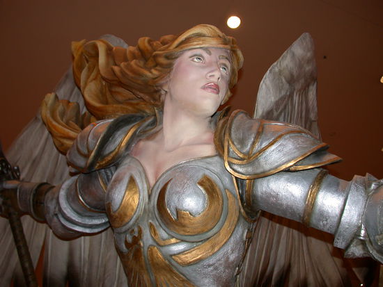 Close up on Serra Angel.  She was so great that thousands of tourists stopped to take her photo on their way into the museum.