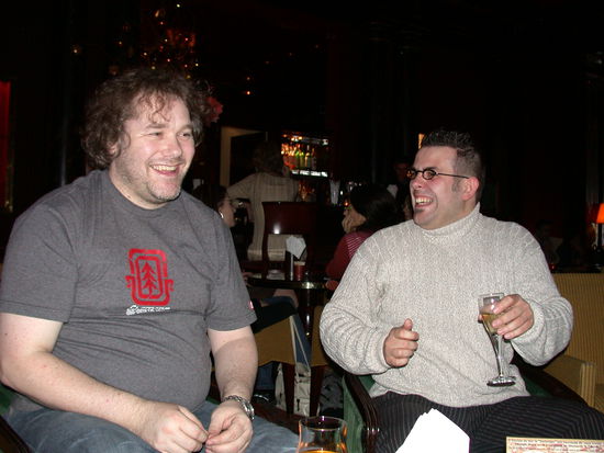 Jason Howlett shares his crass British humor with Danny Brosens who is from Belgium.