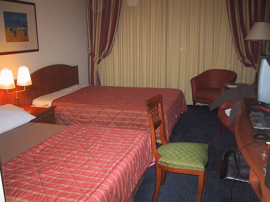 My hotel room in Geneva