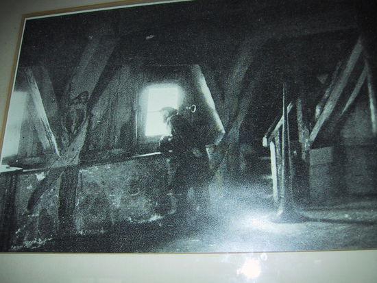 Photograph of the last watchman.  Note his horn on the right.