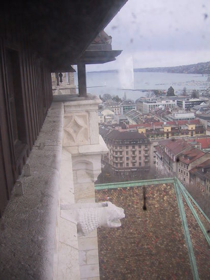 A view of Lac Leman from the watchman's window.