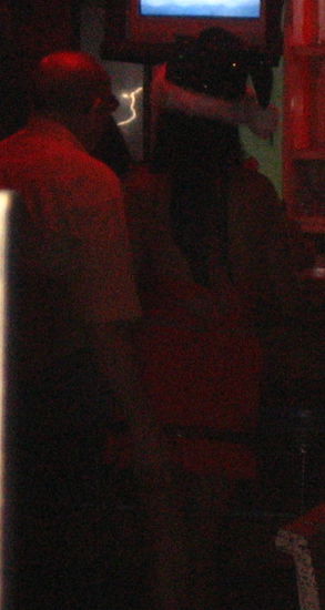 Grandpa gets gropy on a bar girl