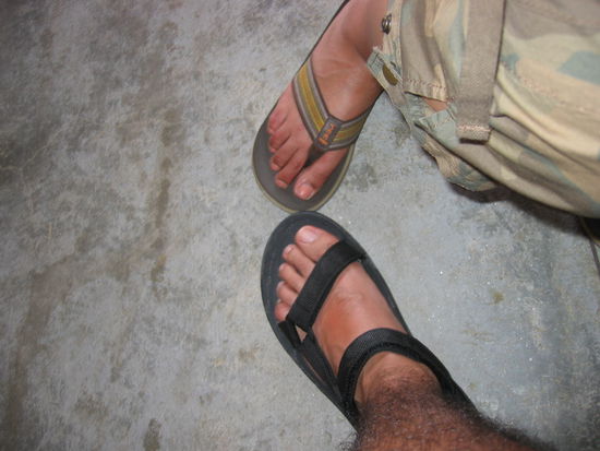 Our super tanned feet