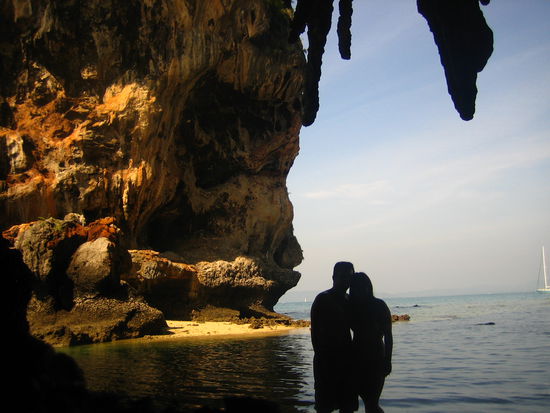 Two mysterious formations amidst the caves