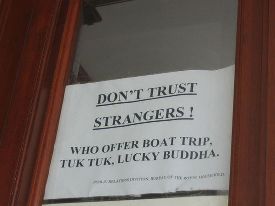 We will heed to the warning