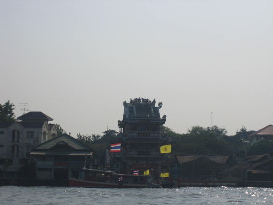 Floating (speeding, more like it) along the Chao Prya River