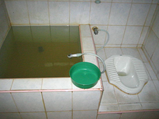 I don't know what they do with that tub of water and I don't want to know