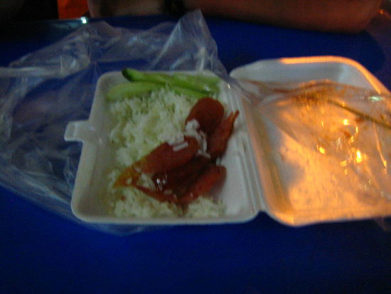 Sausage with rice