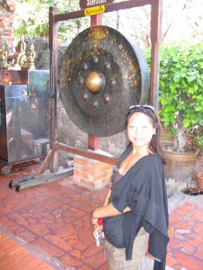 By the gong