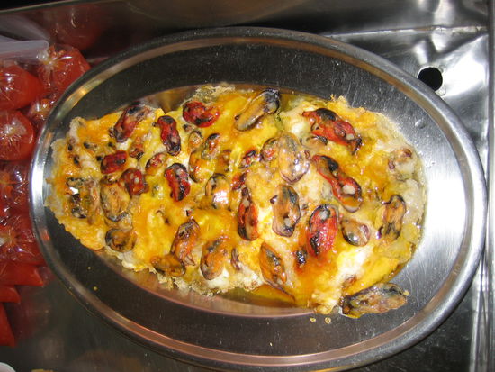 Egg with oysters, I never thought I'd see them anywhere else other than in Taiwan!